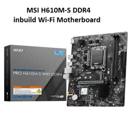 MSI PRO H610M-S WIFI DDR4 Motherboard (For 12th/13th/14th Generation Intel Processors) (3YW)