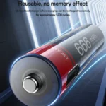 yesido AAA BATTERIES 1.5V AAA 666 mWh Rechargeable Lithium Battries with Type-C Charging YP98 - 01 Battery - Image 4