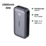 UGREEN 10000mAh 30W Two-way Fast Charging Power Bank - 25185 - PB502 -(1YW)