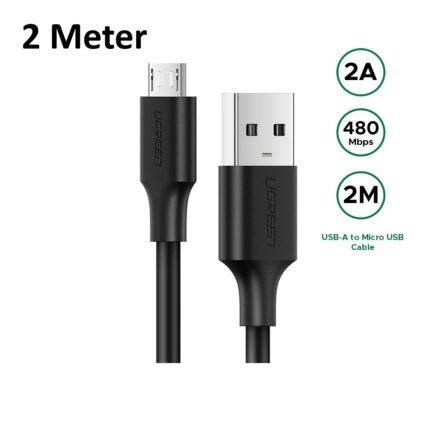 UGREEN 2 Meter USB to Micro 2A Max Cable – US289 – 60138 – (1YW)