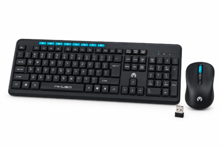 MIKUSO KB-C033 WIRELESS KEYBOARD AND MOUSE COMBO  (6MW)