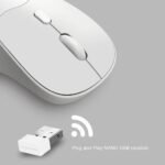 Alcatroz Airmouse Duo 6R Wireless Silent Rechargeable Mouse (Dual mode-2.4G/ Bluetooth 5.4 ) - INDIGO (1YW) - Image 3