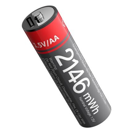 yesido AA BATTERIES 1.5V AA 2146 mWh Rechargeable Lithium Battries with Type-C Charging YP88 - 01 Battery