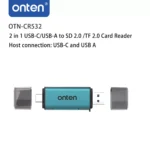 onten USB-C & USB-A to SD/TF Card Reader - OTN-CR532 (06MW) - Image 3