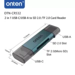 onten USB-C & USB-A to SD/TF Card Reader - OTN-CR532 (06MW) - Image 5
