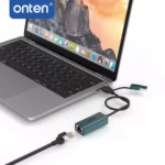 onten USB-A & USB-C to Ethernet Adapter (USB to RJ45) RJ45 100M OTN-UE106 (6MW) - Image 4