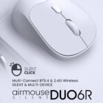 Alcatroz Airmouse Duo 6R Wireless Silent Rechargeable Mouse (Dual mode-2.4G/ Bluetooth 5.4 ) - INDIGO (1YW) - Image 4