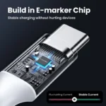 UGREEN 1 Meter 100W 5A Max Type-C to Type-C PD Fast Charging Silicone Braided Cable – US557 – 15275 –(1YW) - Image 5
