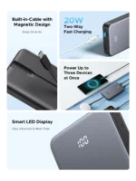 UGREEN 20W 10000Mah Power Bank with Built-in Cable - PB526 - 75161B -(1YW) - Image 9