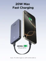 UGREEN 10000mAh 20W Zapix Series Two-way Fast Charging Power Bank – PB507 – 75131B –(1YW) - Image 10