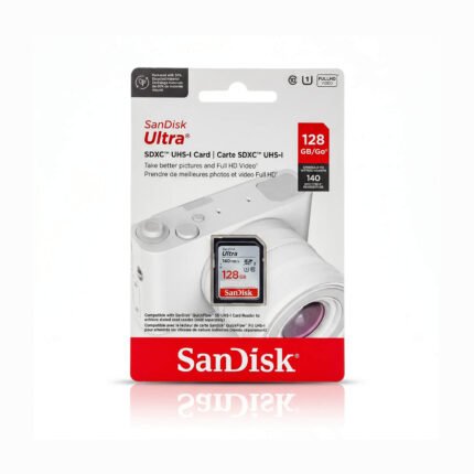 SanDisk Ultra SDXC UHS-I 128GB up to 140 MB/S SD Card (2YW)
