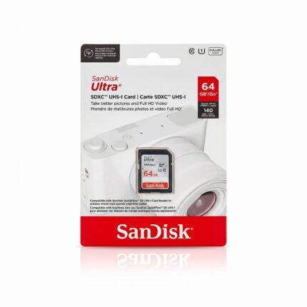 SanDisk Ultra SDXC UHS-I 64GB up to 140 MB/S SD Card (2YW)