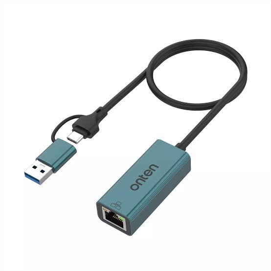 images (3) onten USB-A & USB-C to Ethernet Adapter (USB to RJ45) RJ45 100M OTN-UE106 (6MW) - Image 1