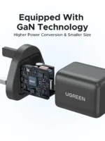 UGREEN 20W USB-C GaN Fast Charger UK Pin – X512 – 55529 – (18MW) - Image 3