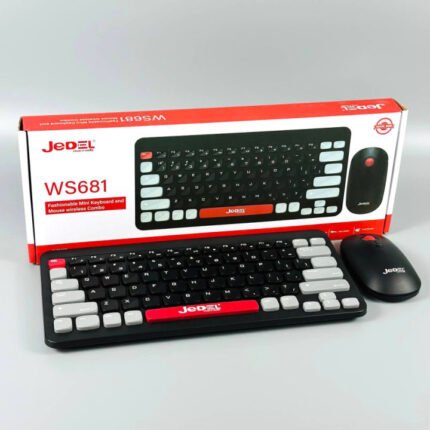 JEDEL WS681-B Wireless / Bluetooth Mini Keyboard Mouse Combo (6MW)