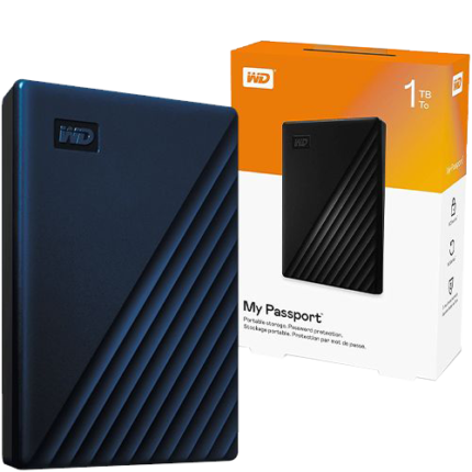 WD 1TB My Passport Portable External Hard Disk (2YW)