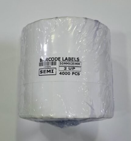Barcode Label 50MM X 35MM SEMI 4000PCS (2UP)